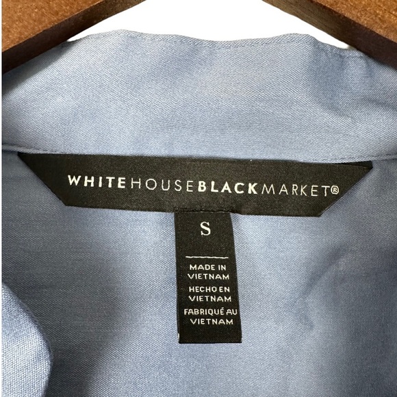 White House Black Market Embroidered Poplin Shirt Size Small - Picture 6 of 7
